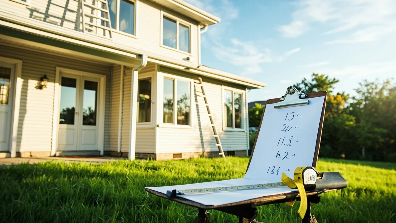 Homeowner reviewing gutter cleaning prices for a single-family house